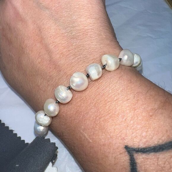 Zacasha Fresh Water Large Pearl Bracelet - Picture 1 of 8